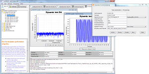 Processed result for an AD test. The FFT can be zoomed and further analysed